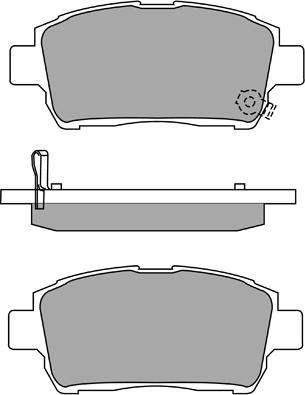 Aisin ASN-2101 - Тормозные колодки, дисковые, комплект unicars.by