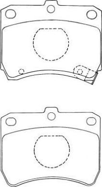 Aisin ASN-212 - Тормозные колодки, дисковые, комплект unicars.by