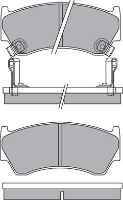 BENDIX 572433 - Тормозные колодки, дисковые, комплект unicars.by