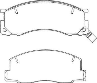 Aisin ASN-234 - Тормозные колодки, дисковые, комплект unicars.by