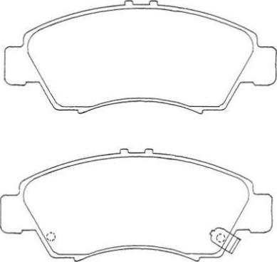 Aisin ASN-235 - Тормозные колодки, дисковые, комплект unicars.by