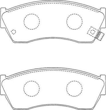 Aisin ASN-238 - Тормозные колодки, дисковые, комплект unicars.by