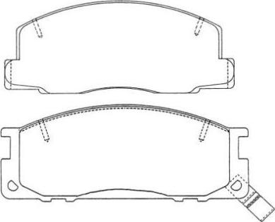 Aisin ASN-225W - Тормозные колодки, дисковые, комплект unicars.by