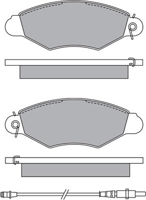 Aisin ASN-2200 - Тормозные колодки, дисковые, комплект unicars.by