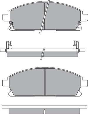 Aisin ASN-2203 - Тормозные колодки, дисковые, комплект unicars.by