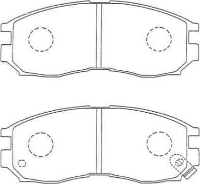 Aisin ASN-223 - Тормозные колодки, дисковые, комплект unicars.by