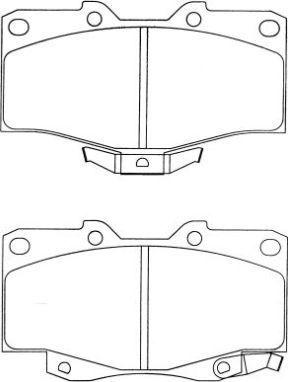 AISIN ASN-274 - Тормозные колодки, дисковые, комплект unicars.by