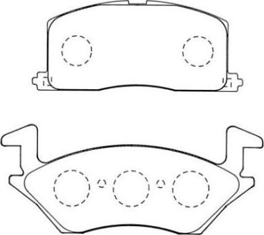 Aisin ASN-272 - Тормозные колодки, дисковые, комплект unicars.by