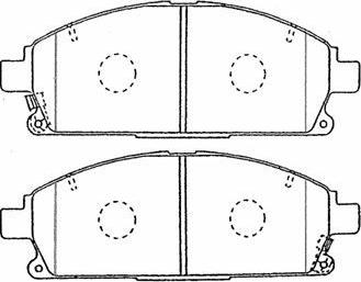 Aisin B1N062 - Тормозные колодки, дисковые, комплект unicars.by