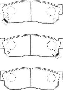 Aisin B1N009 - Тормозные колодки, дисковые, комплект unicars.by