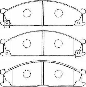 Aisin B1N011 - Тормозные колодки, дисковые, комплект unicars.by