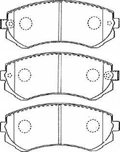 AISIN B1N018 - Тормозные колодки, дисковые, комплект unicars.by