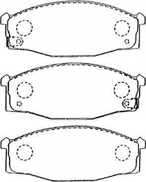 Aisin B1N031 - Тормозные колодки, дисковые, комплект unicars.by