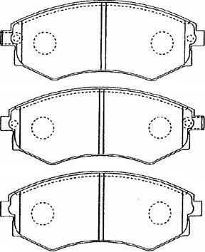 Aisin B1N021 - Тормозные колодки, дисковые, комплект unicars.by