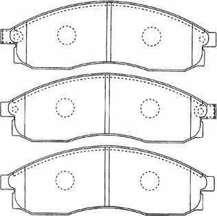 Aisin B1N023 - Тормозные колодки, дисковые, комплект unicars.by