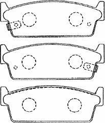 Aisin B2N045 - Тормозные колодки, дисковые, комплект unicars.by