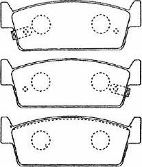 Aisin B2N056 - Тормозные колодки, дисковые, комплект unicars.by