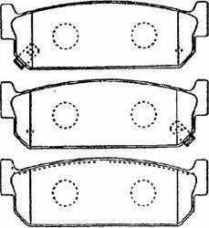 Aisin B2N057 - Тормозные колодки, дисковые, комплект unicars.by