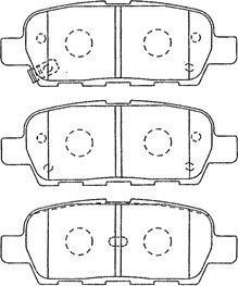 Aisin B2N064 - Тормозные колодки, дисковые, комплект unicars.by