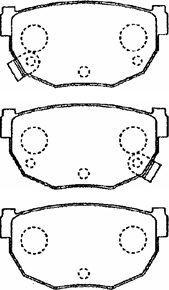 Aisin B2N016 - Тормозные колодки, дисковые, комплект unicars.by