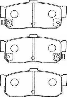 AISIN B2N022 - Тормозные колодки, дисковые, комплект unicars.by