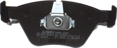 AISIN BPBM-1009 - Тормозные колодки, дисковые, комплект unicars.by