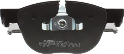 AISIN BPBM-1010 - Тормозные колодки, дисковые, комплект unicars.by