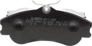 AISIN BPCI-1005 - Тормозные колодки, дисковые, комплект unicars.by