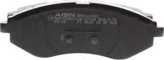 AISIN BPDO-1002 - Тормозные колодки, дисковые, комплект unicars.by