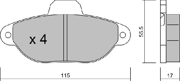 Aisin BPFI-1006 - Тормозные колодки, дисковые, комплект unicars.by