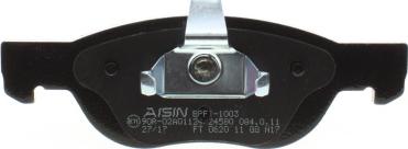 AISIN BPFI-1003 - Тормозные колодки, дисковые, комплект unicars.by