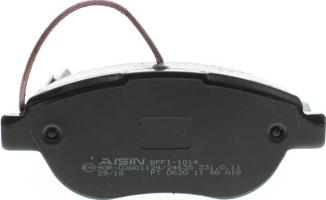 AISIN BPFI-1014 - Тормозные колодки, дисковые, комплект unicars.by