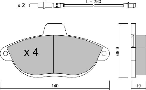 Aisin BPFI-1012 - Тормозные колодки, дисковые, комплект unicars.by