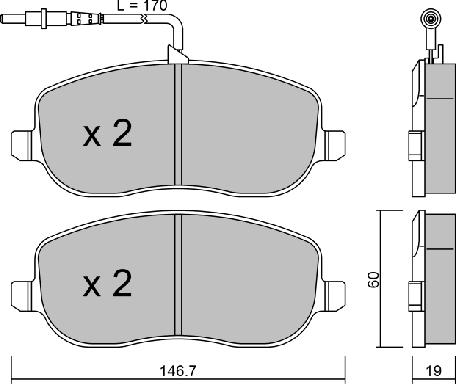 AISIN BPFI-1023 - Тормозные колодки, дисковые, комплект unicars.by