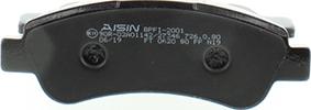 AISIN BPFI-2001 - Тормозные колодки, дисковые, комплект unicars.by