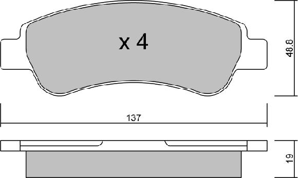 AISIN BPFI-2001 - Тормозные колодки, дисковые, комплект unicars.by