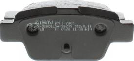 AISIN BPFI-2003 - Тормозные колодки, дисковые, комплект unicars.by