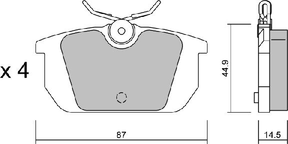 Aisin BPFI-2007 - Тормозные колодки, дисковые, комплект unicars.by