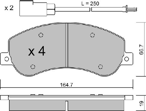 AISIN BPFO-1014 - Тормозные колодки, дисковые, комплект unicars.by