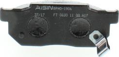 AISIN BPHO-1906 - Тормозные колодки, дисковые, комплект unicars.by