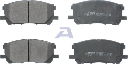 AISIN BPLX-1003 - Тормозные колодки, дисковые, комплект unicars.by