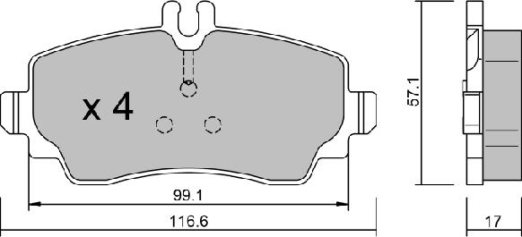 Aisin BPMB-1003 - Тормозные колодки, дисковые, комплект unicars.by