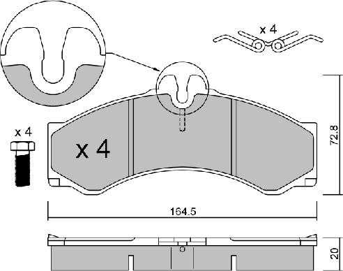 Aisin BPMB-1015 - Тормозные колодки, дисковые, комплект unicars.by