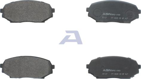 AISIN BPMZ-1900 - Тормозные колодки, дисковые, комплект unicars.by