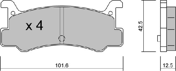 Aisin BPMZ-2002 - Тормозные колодки, дисковые, комплект unicars.by