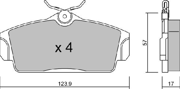 Aisin BPNI-1913 - Тормозные колодки, дисковые, комплект unicars.by