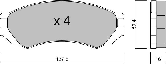 Aisin BPNI-1010 - Тормозные колодки, дисковые, комплект unicars.by