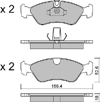 AISIN BPOP-1016 - Тормозные колодки, дисковые, комплект unicars.by