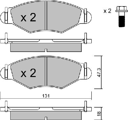 Aisin BPPE-1006 - Тормозные колодки, дисковые, комплект unicars.by