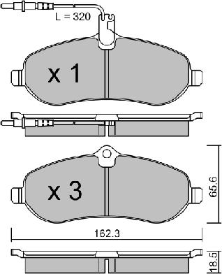 Aisin BPPE-1010 - Тормозные колодки, дисковые, комплект unicars.by